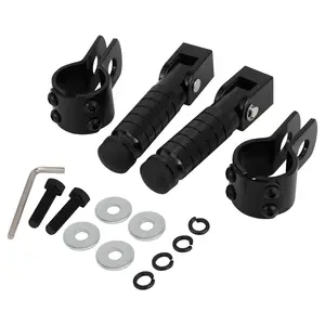 Ebike Pegs M8, 90 Degree Foldable Passenger Foot Pegs, Non-Slip Rear Rest Pedals for Ridstar Q20, Super 73, S1, S2, Y1, Rx, Macfox X1s, X2