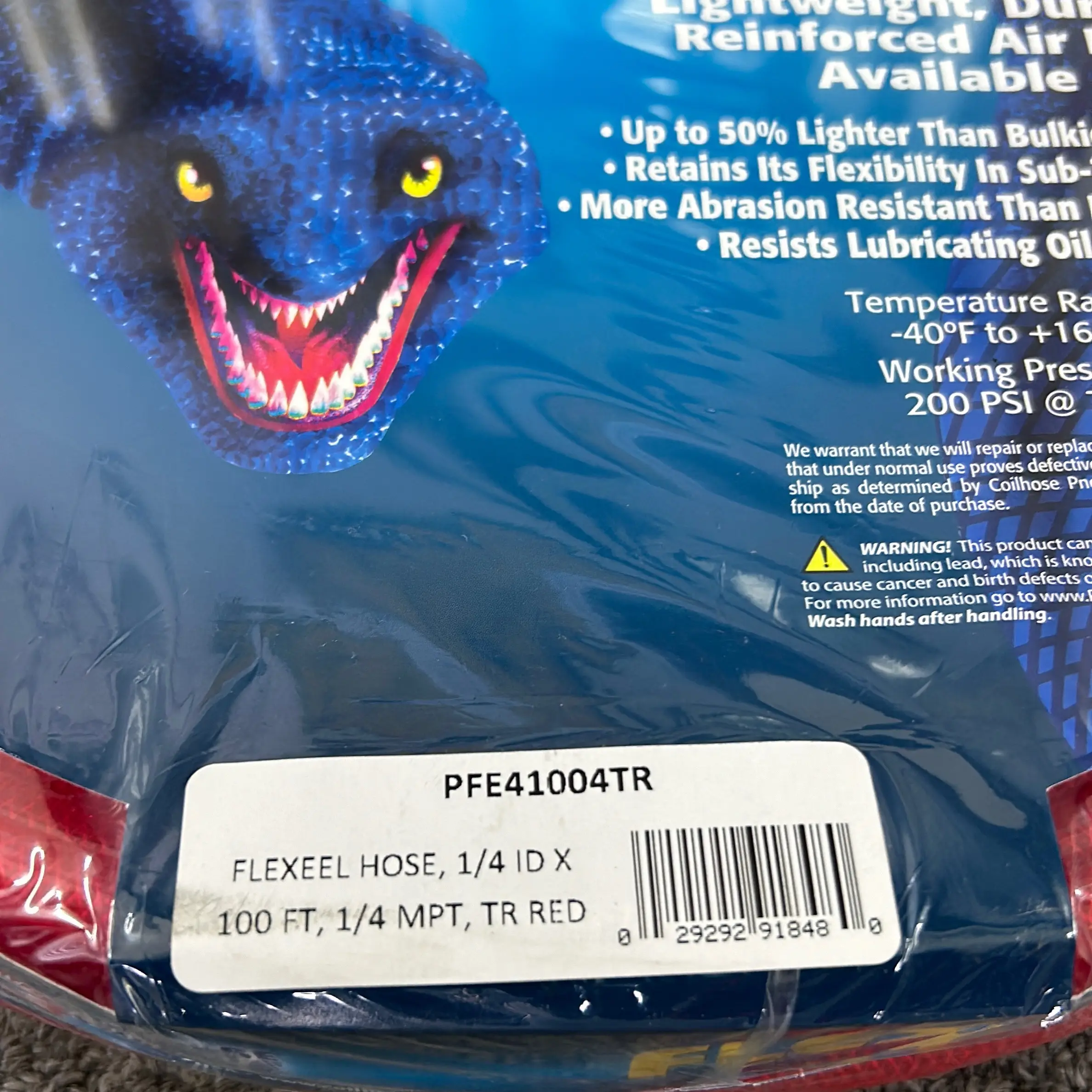 Coilhose flexeel 1/4”x100’ red Coilhose flexeel 1/4”x100’ red