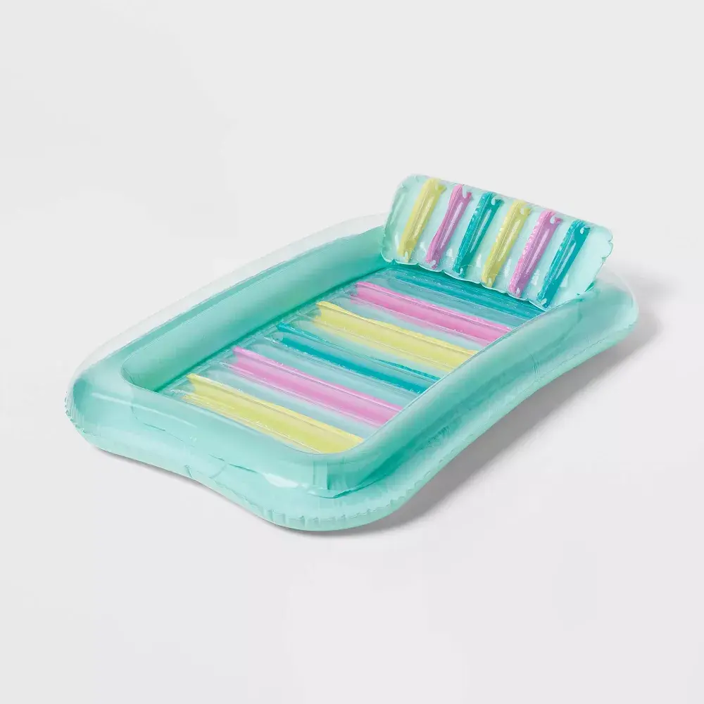 Inflatable Suntanning Float - Sun Squad: PVC Pool Lounger for Ages 6+