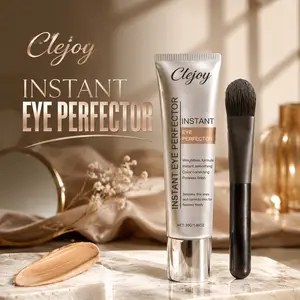 Instant Eye Perfector for Dark Circles & Wrinkles, Smoothing Color Correcting Concealer Cream, Weightless Poreless Finish with Brush 1.06oz