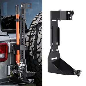 summervibes VEVOR High Lift Jack Mount Bracket, Farm Jack Holder Mounting Bracket Kit, Mount Carrier for Off Road Heavy-Duty Jacks, Compatible With YJ (1986-1996), TJ (1997-2006), JK (2006-2018), JL (2018-2024), Steel, Bolt-On Type