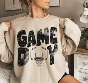 Game Day Basketball Shirt, Game Day Basketball Sweatshirt, Basketball Crewneck Hoodie, Basketball Mama Shirt, School Spirit Shirts, Gift For Mom