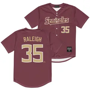 FSU Baseball Garnet Jersey - Cal Raleigh