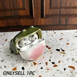 Funny Frog AirPods Case, Handmade Apple Earphone Box, High-End Earphone Protective Cover, Compatible with AirPods 3rd/4th Gen, Pro 1/2/3