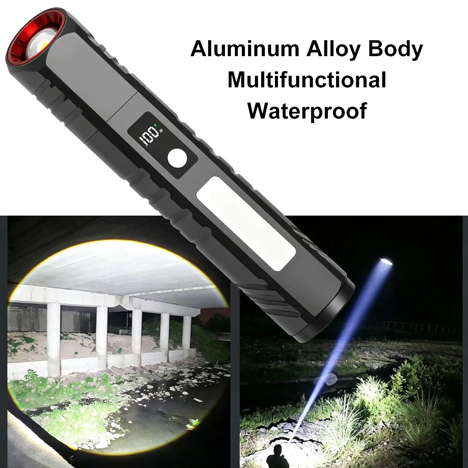 Super Bright portable Rechargeable flashlight strong light ultra bright outdoor camping home long-range portable ultra long endurance lighting High Power Torch