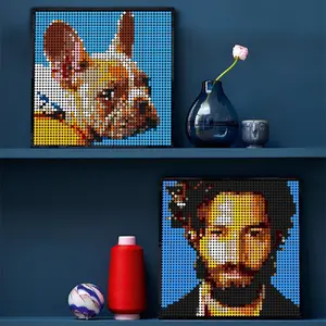 2025 Customized Pixel Art Custom Photo Personal Portrait Pets Kids Mosaic Painting Building Blocks  DIY Picture Frames Unique Gift Ideas for Birthday