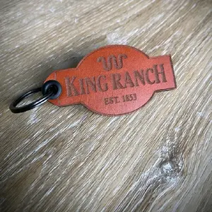 King Ranch Leather Keychain Authentic Craftsmanship Everyday Use Thoughtful Gift Brown Classic Design