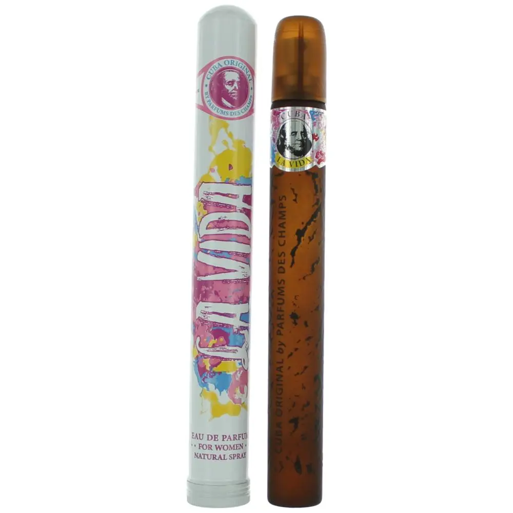 Cuba La Vida Eau de Toilette for Women, Oriental Fragrance Spray with Iris and Patchouli, Sweet Gourmand Scent, 1.17 oz Bottle, 1.17Oz, Edp, Iris,Patchouli