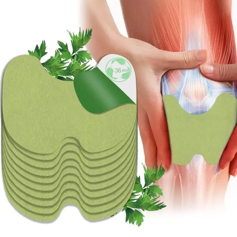 Knee Relief Tablets with Wormwood Ginger & Cayenne Pepper for Pain Sprain Relief 36 Tablets Protect Health 10-12 Hours