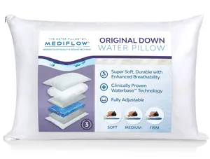 Mediflow Water Pillow - Original Down bed pillow adjustable pillow