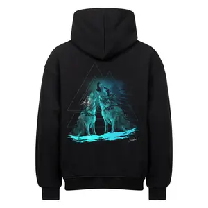 Nordic Wolf Shirt, Viking Hoodie, Viking Sweatshirt, Viking Pullover, Viking Shirt, Viking Clothing, Viking Giftv