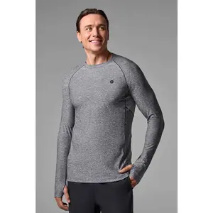 Men's Agility Long Sleeve Performance T-shirt | Charcoal Heather