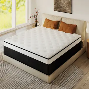 【summergarden】Hybrid Mattress in a Box,12/14 Inch, Twin / Full / Queen / King SizesCooling Memory Foam & Pocket Springs, MediuFirm, Pressure Relief, CertiPUR-US & OEKO-TEXCertified colcho  para  cama queen size mattress jelly bed mattress colchone