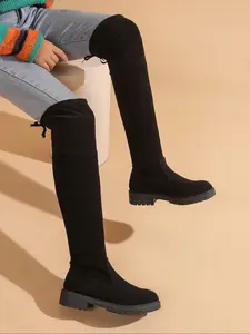 Women's Faux Fur Slip-On Ankle Boots, Winter Booties, Warm Rubber Sole for Comfort, Fashionable Casual Shoes for All Seasons