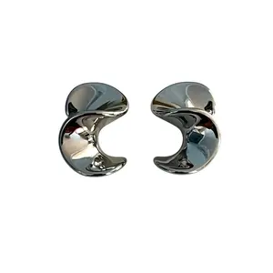 Liquid Luxe Earrings-Silver LM