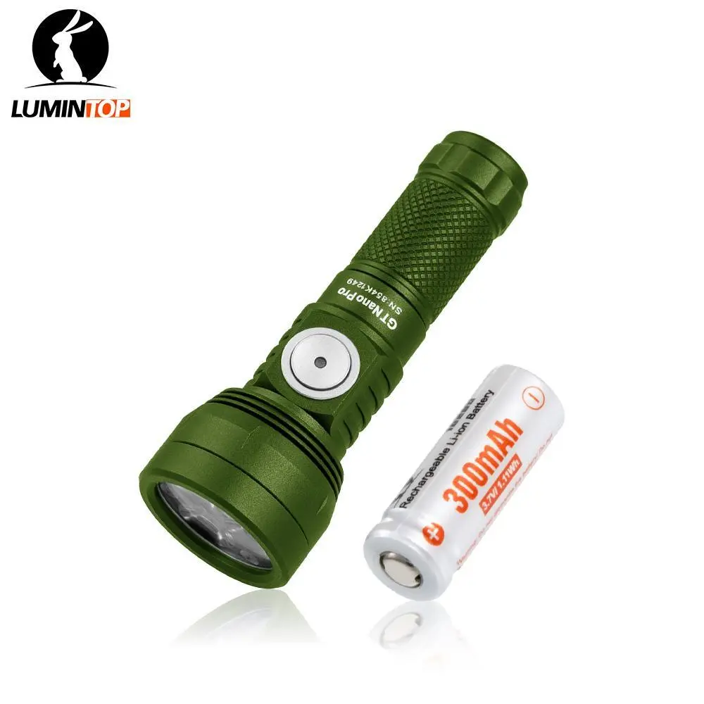 LUMINTOP GT NANO PRO 3.0 Mini EDC Keychain Super Bright High Lumens Flashlight, 1600-Lumen Wide-Range Floodlight, 10280 Rechargeable Portable Light, IPX8 Waterproof for Camping, Emergency Use, Super Bright Flashlight cool gift