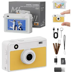 Camera, 16GB Mini Digital Camera with  20MP & 5 Filters,  for Travel and Vlog,  Birthday Gifts, Bag Charm