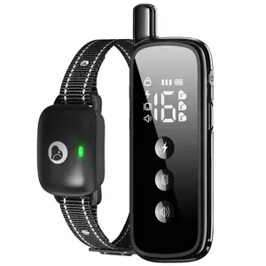 Dog Training Collar IP67 Waterproof Dog Trainer Collars Set with Remote 3 Safe Training Modes, Outdoor Rechargeable Adjustable Strap for 10-120lbs Small Medium Large Dogs