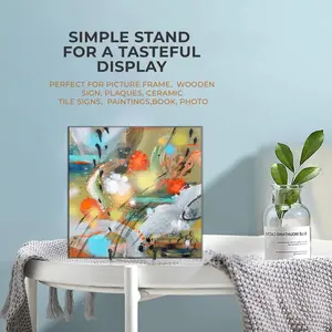 Plate Stands for Display, Metal Frame Holder Stand, Picture, Decorative Plate, Book, Photo Easel, Versatile Display Solution