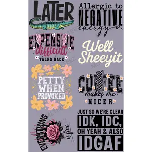 LATER ALLIGATOR PREMADE GANGSHEET  - 22X36  DTF TRANSFERS - DIRECT TO FILM