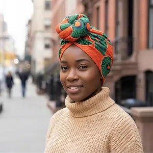 2pcs, New Elegant Flower turban Pre-Made Knotted Head Wrap Wedding Party Headdress Ladies Bandana Chemo Cap African Hat Turbante Mujer