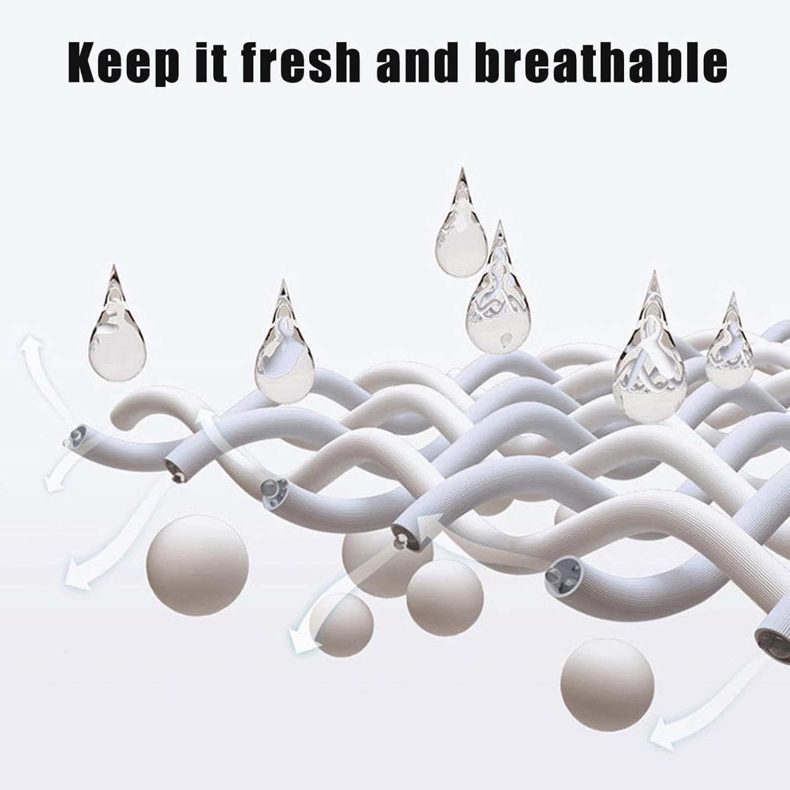 2PC Cervical Breathable Fabric Ergonomic Pillow Contour Orthopedic Neck Traction Pillow for Shoulder Neck Pain Relief Side Sleeper,Cervical Neck Support Massage Pillows Lifting Non Collapsing Breathable