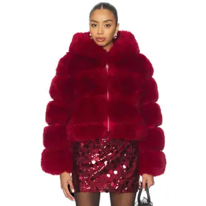 Adrienne Landau Landau Hoodie in Gogi Berry