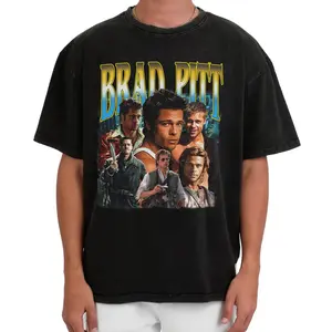 Vintage Brad Pittt Tshirt, Brad Pittt Young, Retro Movie Star Aesthetic,  90s Icon Vibes Inspired T-Shirt, Movie Lovers Merch