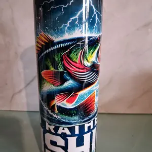 Rather be fishing tumbler