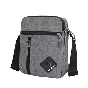 Casual Business Men Messenger Bag Version Simple Oxford Cloth Cross Body Shoulder Bag for Male Daily Use, Work, Travel Outdoors
