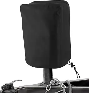 Electric Tongue Jack Cover,  210D Oxford Fabric RV Trailer Jack  Cover, Anti-UV Electric Jack Protective Cover for Camper Travel Trailer,  Accessories (Black)