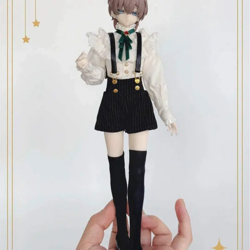 Moowooart Eternal Night Scar 6 Point BJD Doll Blind Box, Gothic Posable Male Collectible Figurines ABS/PVC Eco Safe Themed Figure Set with Accessories, Realistic Multi Jointed Posable Figures, Figurine Collectibles