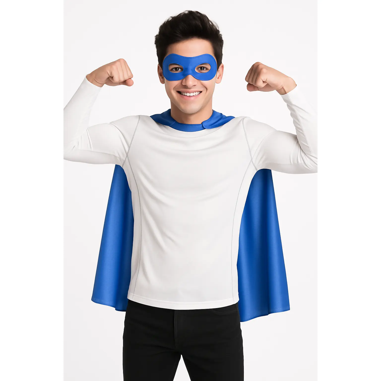Royal Blue Superhero Cape Costume Accessory