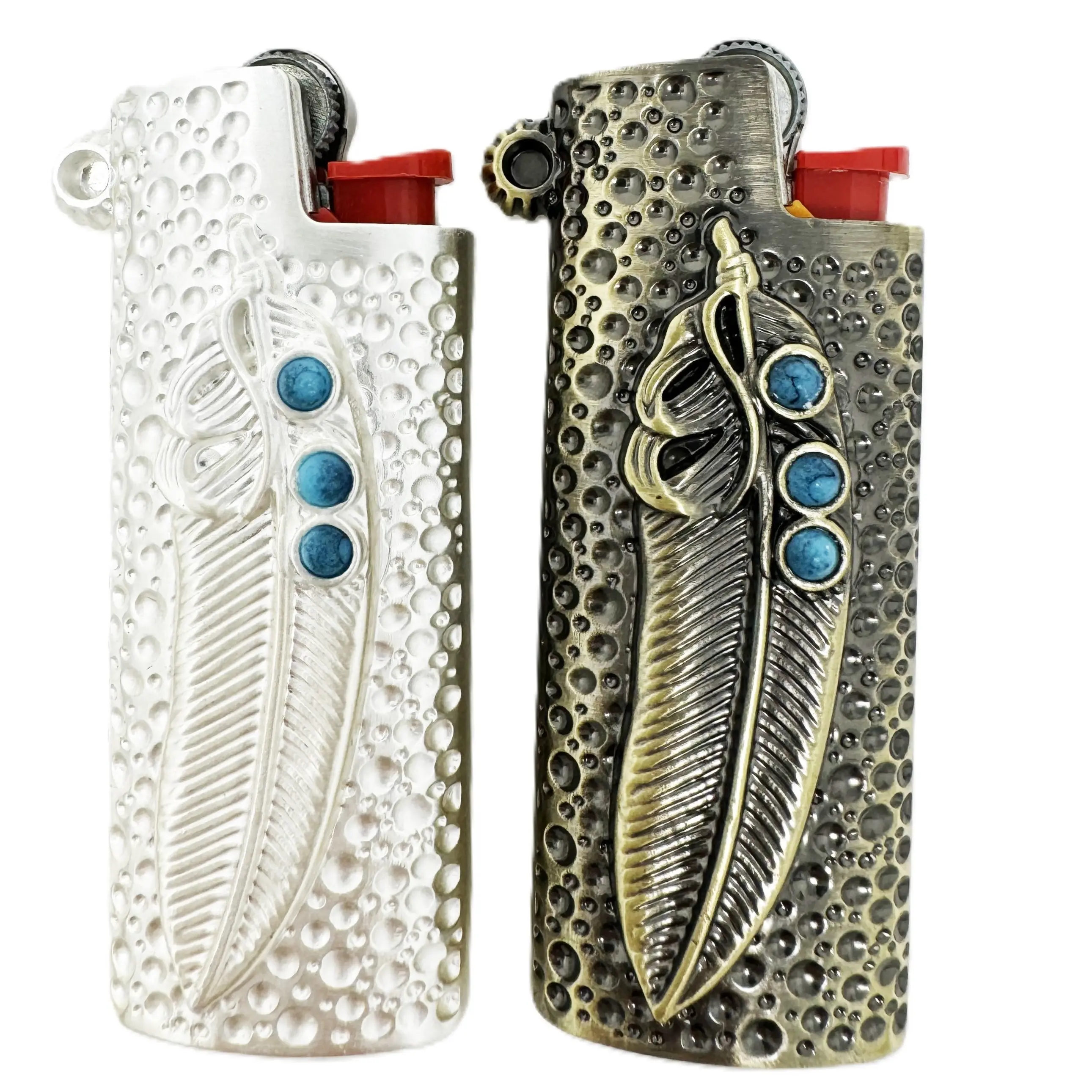 2pcs Metal Lighter Case fits BIC lighter mini size J5 2pcs Metal Lighter Case fits BIC lighter mini size J5