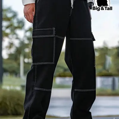 Mens Big and Tall Cargo Pants TikTok Shop