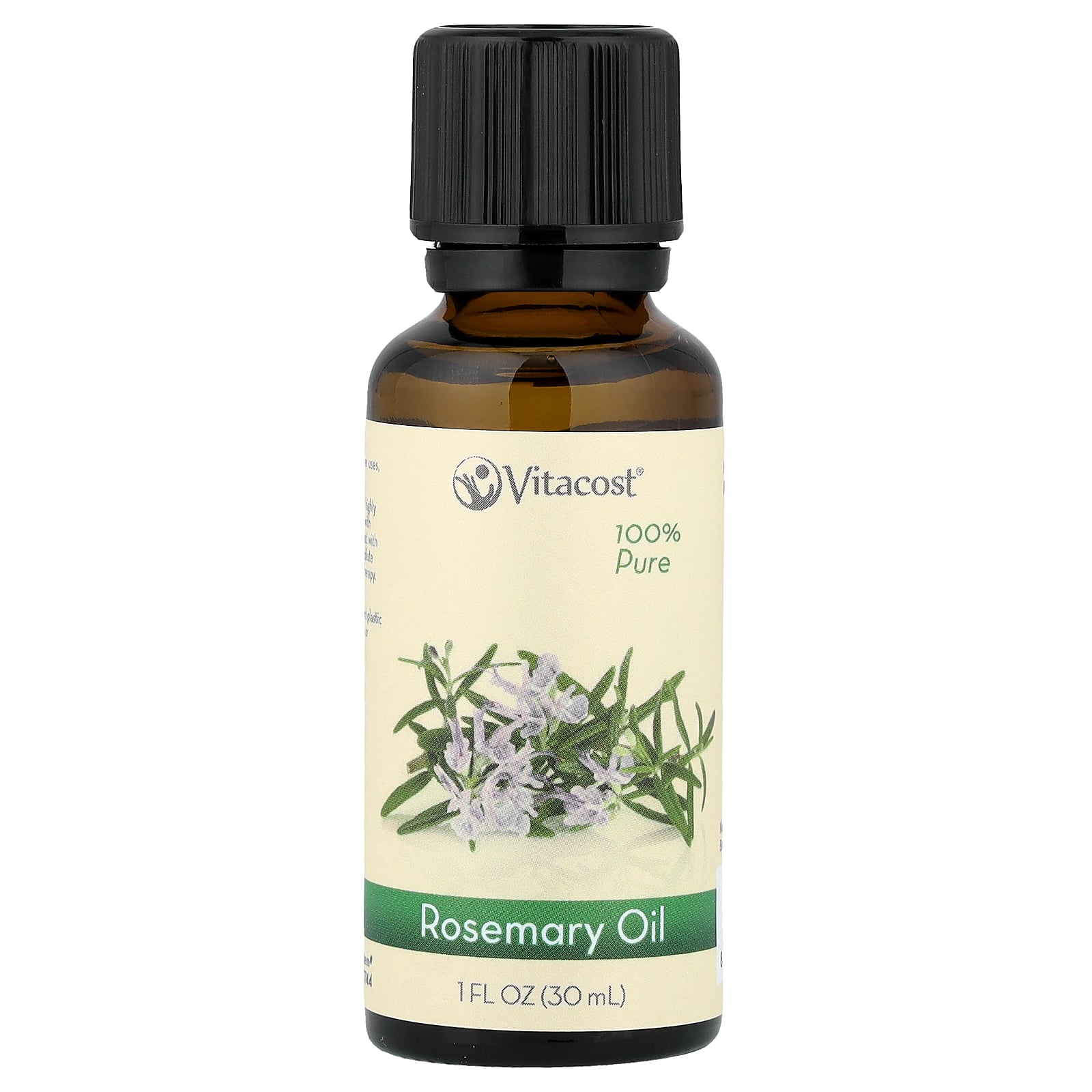 Vitacost 100% Pure Rosemary Oil, 1 fl oz (30 ml)