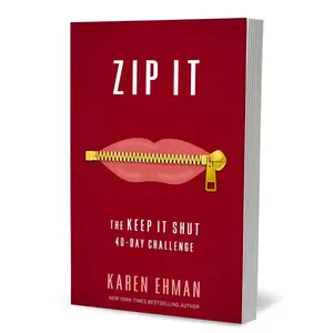 Zip It Keep It Shut 40-Day Challenge Book, Daily Reflection & Personal Growth Guide, Mindset and Self Improvement Reading, Motivation and Life Guidance Book
