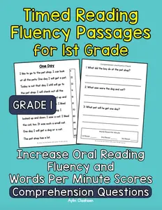 Timed Reading Fluency Passages for 1st Grade: Increase Oral Reading Fluency and Words Per Minute Scores with Grade 1 Timed Fluency Passages and ... Grade Timed Reading Fluency Passages)