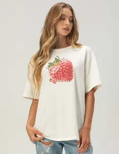 LEVI'S Premium Heart Strawberry Womens Boyfriend Tee