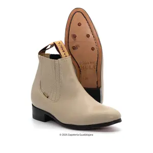 BOTINES CHARRROS LA BARCA PASO DE MULA SAND LEATHER BOOT-500