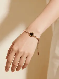 Shell Stainless Steel Gold Plated Bracelet Bangle, Fashion Classic Design, Elegant Versatile Jewelry, Perfect for Daily Wear