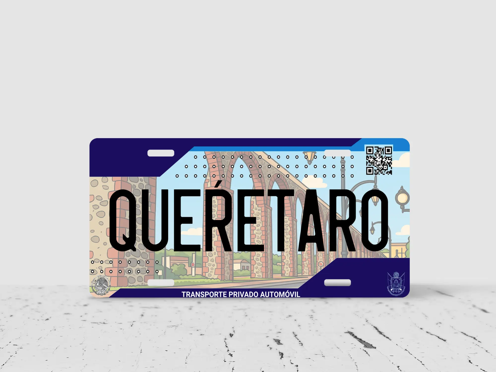 Archos de Queretaro Car Decorative License Plate Interior or Exterior Car Accessory