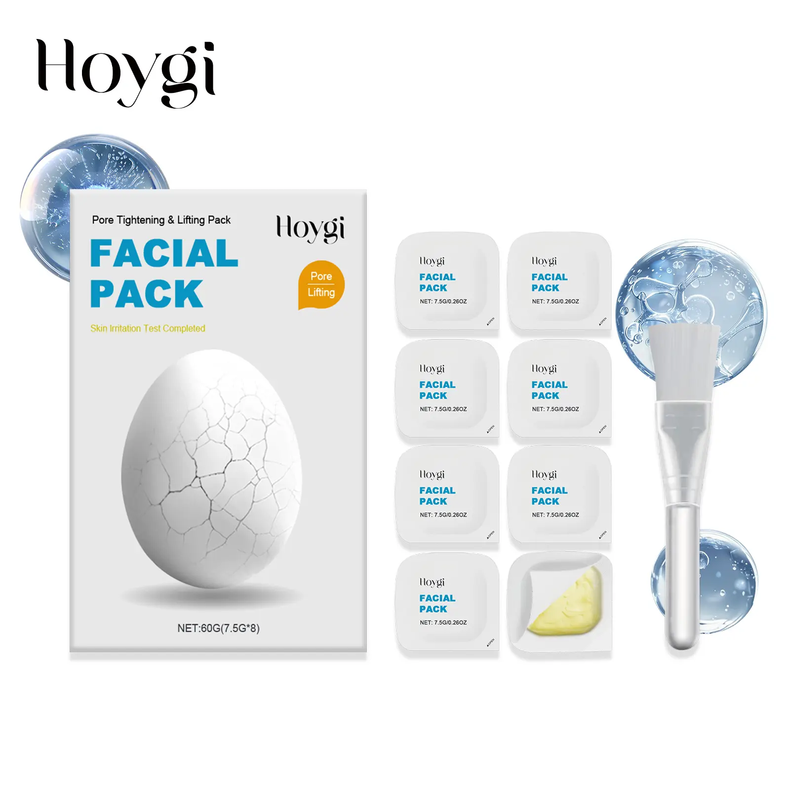 Hoygi Facial Pack,Face Mask Skin Care,Hydrating Facial Mask for Smooth Skin Repair,Pore Tightening & Lifting,Fit for All Skin Types