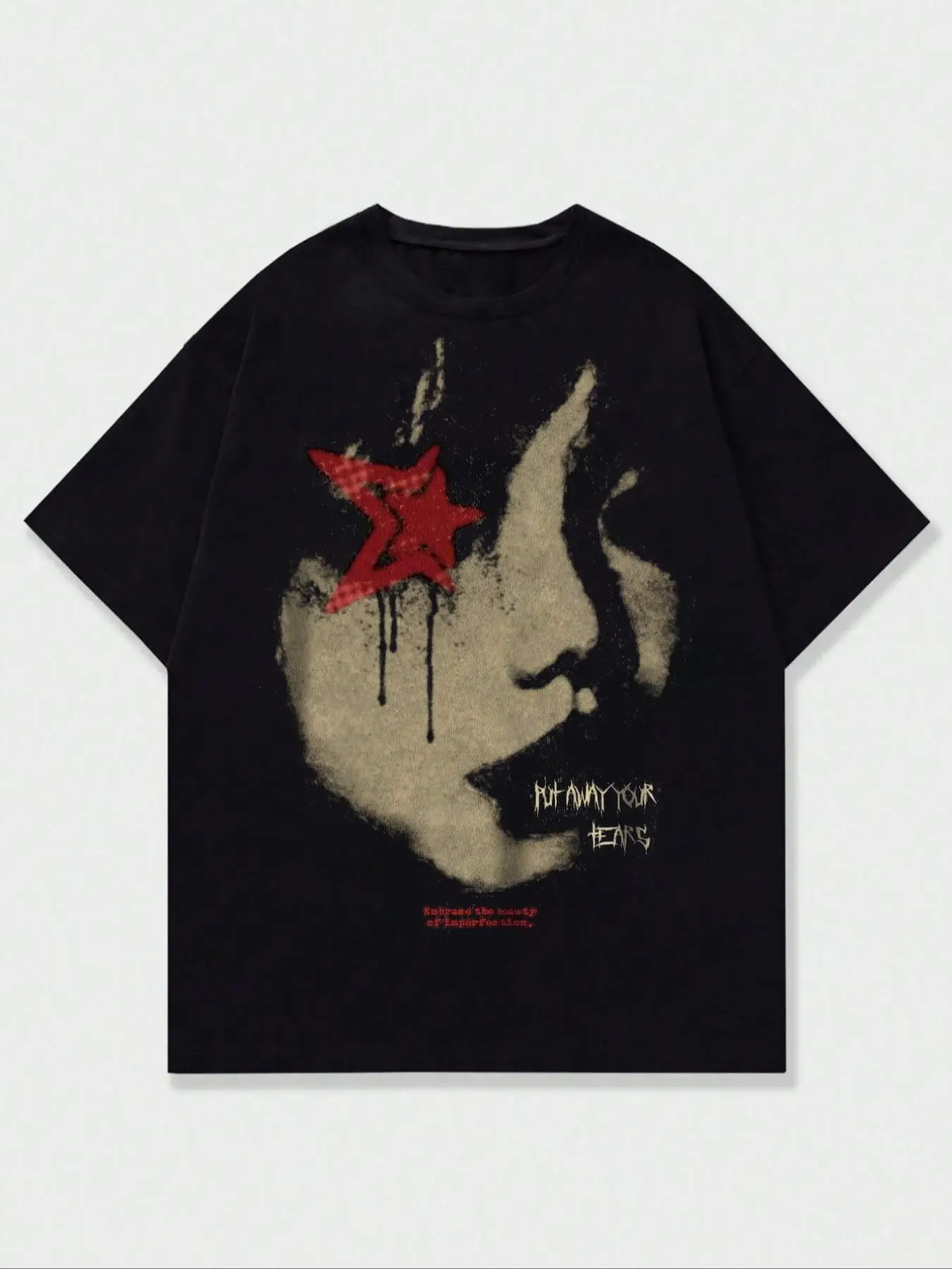 Men's Figure Print Drop Shoulder Tee, Regular Fit Casual Comfy Short Sleeve Round Neck T-Shirt for Summer, Fashion Men's Top for Daily Wear