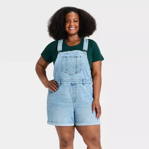 Women's Denim Shortall - Ava & Viv