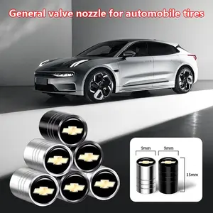 4 Pack Car Valve Stem Caps, Tire Valve Core Protector Covers, Chevrolet Series Accessories, Wheel HUB Dust Cap, Decorative Valve Stem Cover, Car Parts