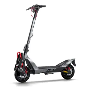 NAVEE UT5 Max Electric Scooter, 31.1 mph, 62.1 Miles Range, 2400W Peak Motor & Dual Suspension & Disc Brake, 12" Tires, Flash Charge Off-Road Scooter Adults