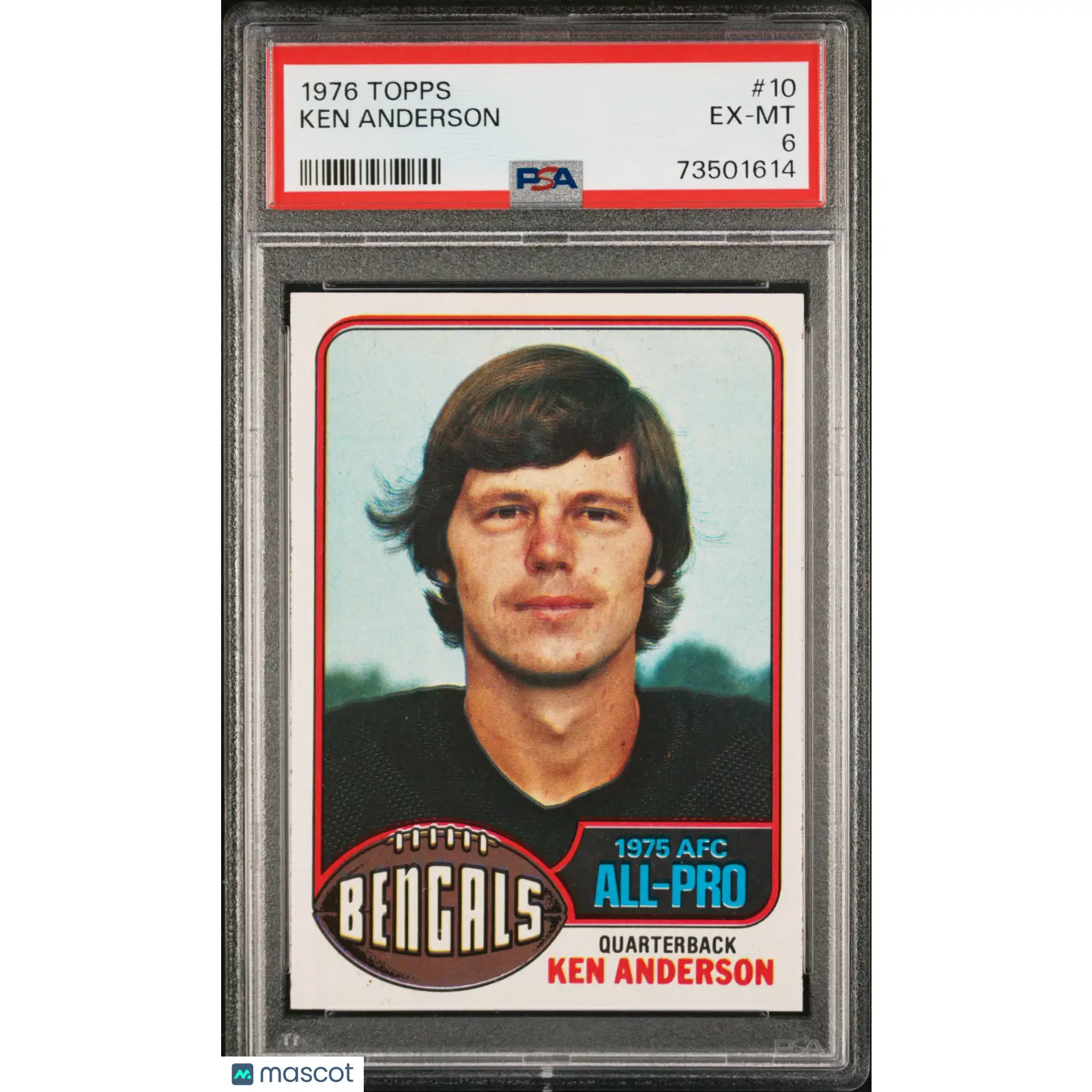 Ken Anderson PSA 1976 Topps Football #10 6 73501614