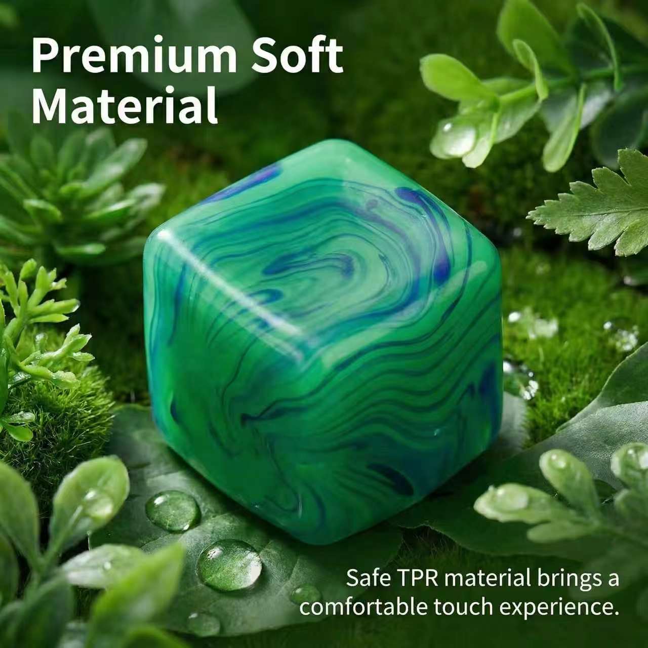 Stress Relief Toy Cube Maltose Squeeze Fun, Fashion RelaxationToy, Ideal Stress Reduction and Mood Boost Gift