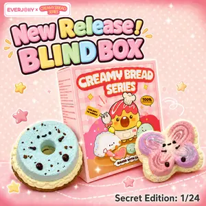 #{EVERJOllY}Creamy Bread Series[Non-returnable/Non-exchangeable once opened] Slow-rise blind box — stress-relief toy.